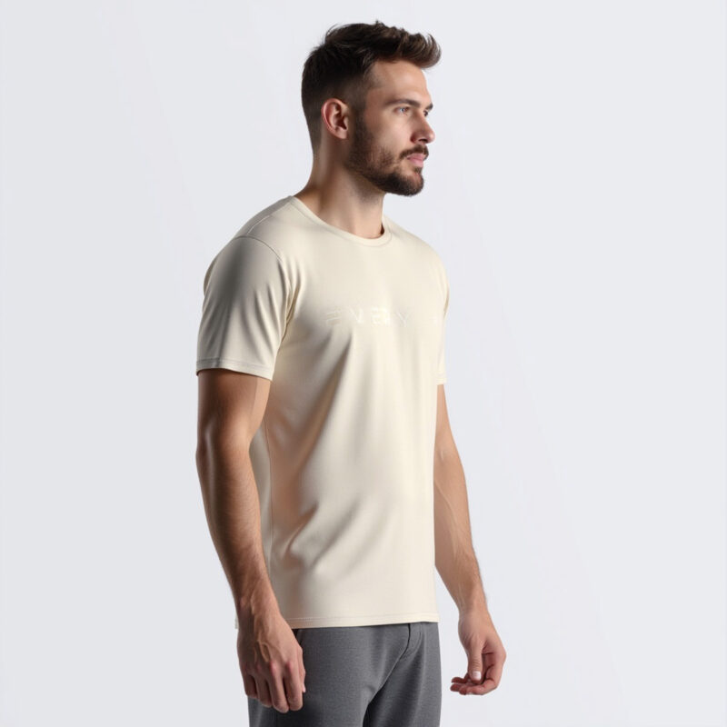 EveryRep Mens Pureform T Shirt Bone Front Right