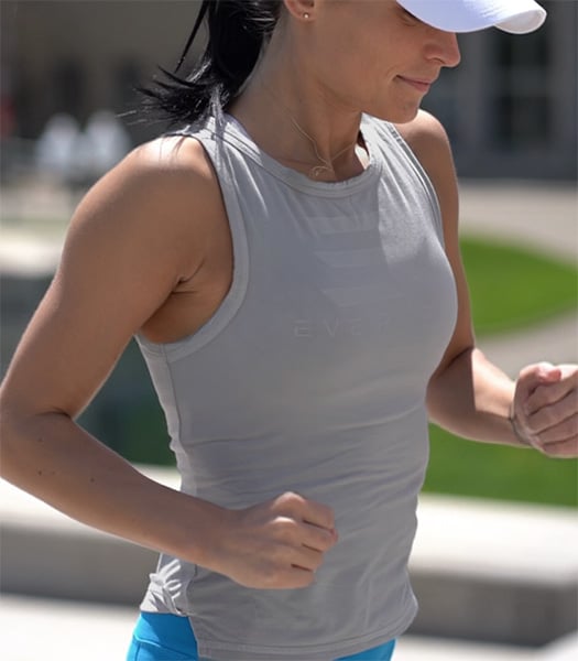Trainer Tencel™ Tank Top 3 EveryRep Womens One Trainer Tank Platinum Hero C