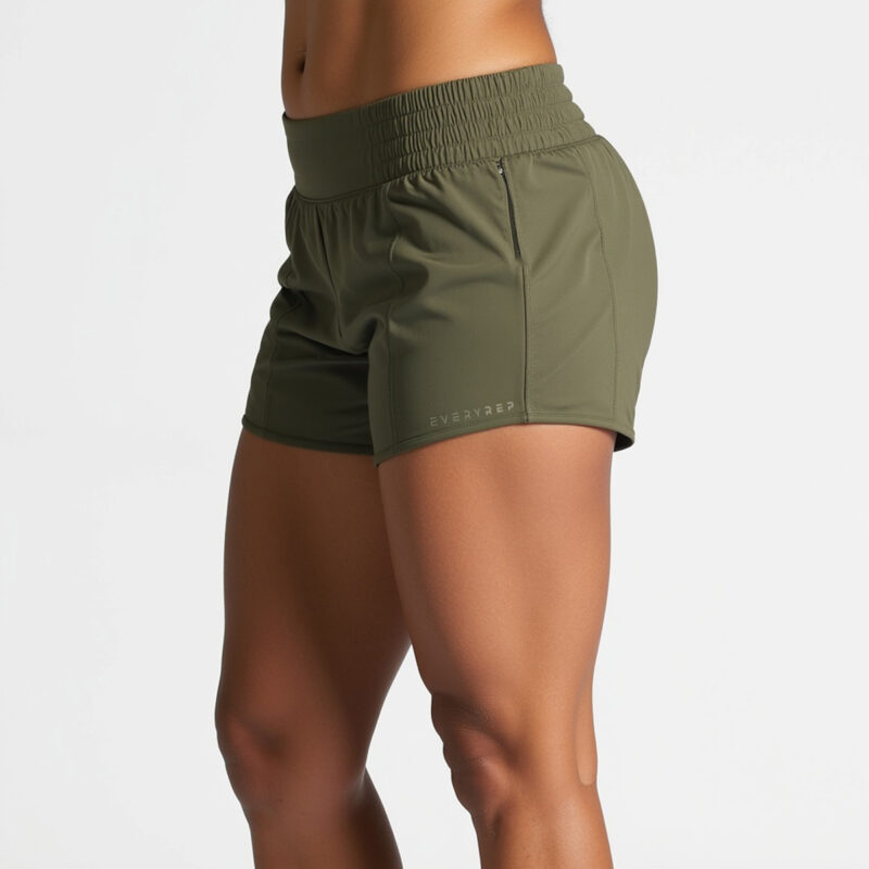 EveryRep Womens SuperStretch Shorts Left Olive G
