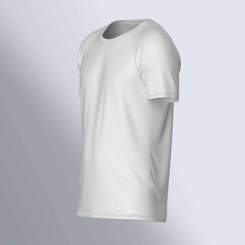 EveryRep Mens Minimalistic T Shirt Left White