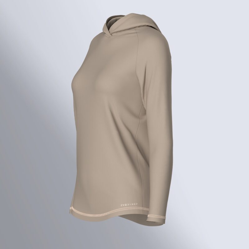 EveryRep Womens Featherweight Hoodie Tan Left