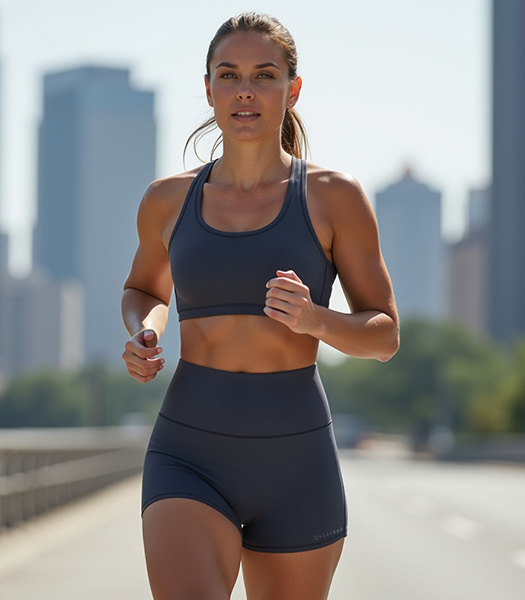 EveryRep Womens Compact Shorts Graphite City Jogging