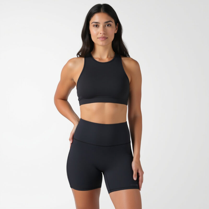 EveryRep Womens Flow Shorts Black Front