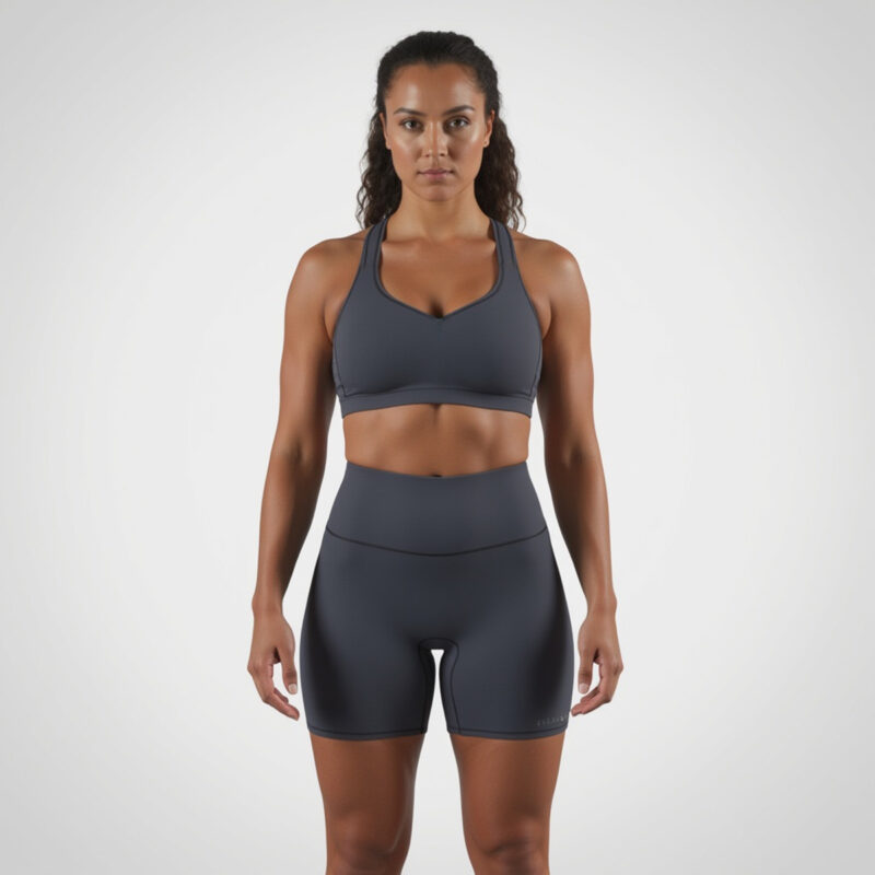 EveryRep Womens Flow Shorts Graphite Front