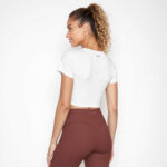 Womens EveryRep Unity Featherlight Leggings Merlot Back Left