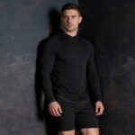 EveryRep Mens Featherweight Hoodie Front Black Main A