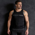 EveryRep Mens Logotype Fitted Tank Black Main