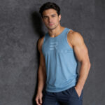 EveryRep Mens Trainer Fitted Tank Frost Blue Main