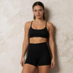 EveryRep Womens Compact Shorts Black Front Main 1