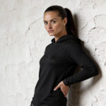 EveryRep Womens Featherweight Hoodie Black Main