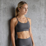 EveryRep Womens Racerback Sports Bra Graphite Main