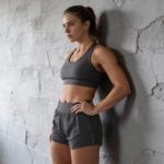 EveryRep Womens SuperStretch Shorts Front Graphite Main A