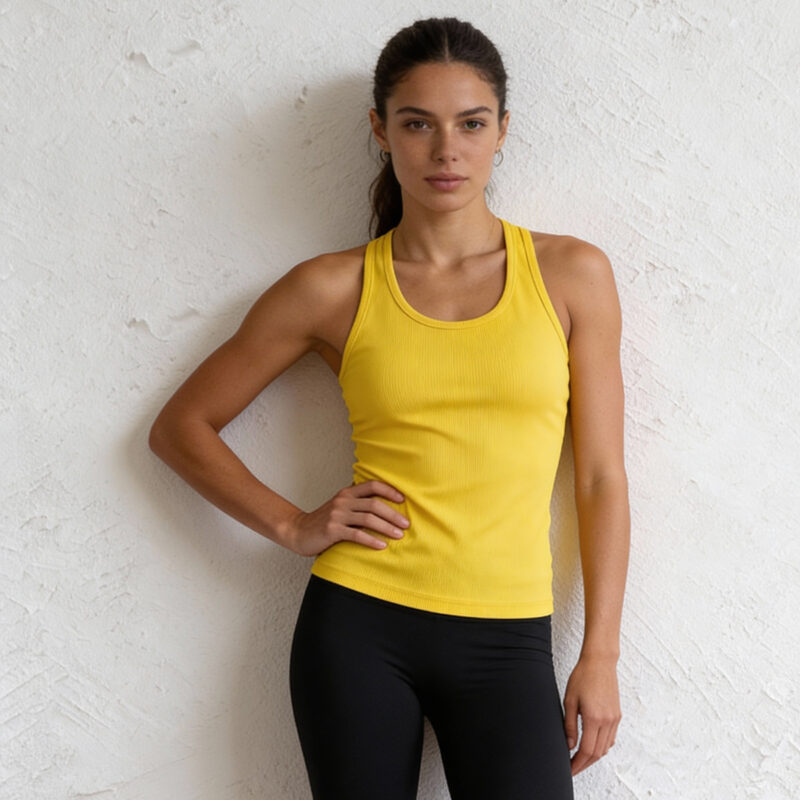 Womens EveryRep RIva Tank Top Front Lemon Main Womens EveryRep RIva Tank Top Front Lemon Main