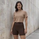 Womens EveryRep Unity Featherlight Flow Shorts Espresso Front Main