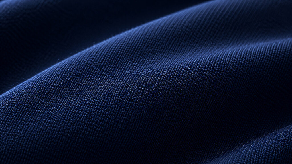 Macro close-up of BioLuxe premium nylon compression fabric