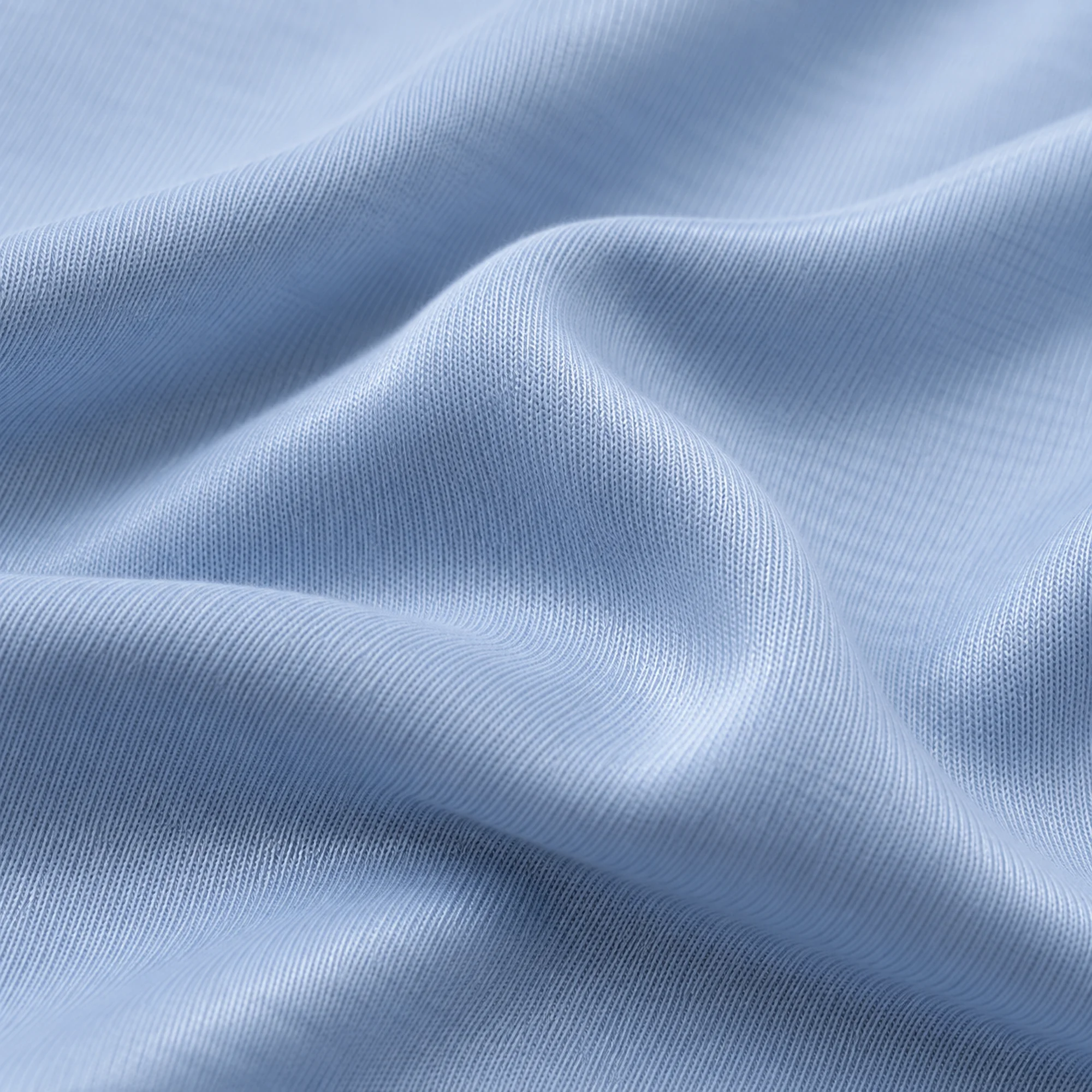 Close-up of EveryRep TENCEL™ Modal fabric in powder blue
